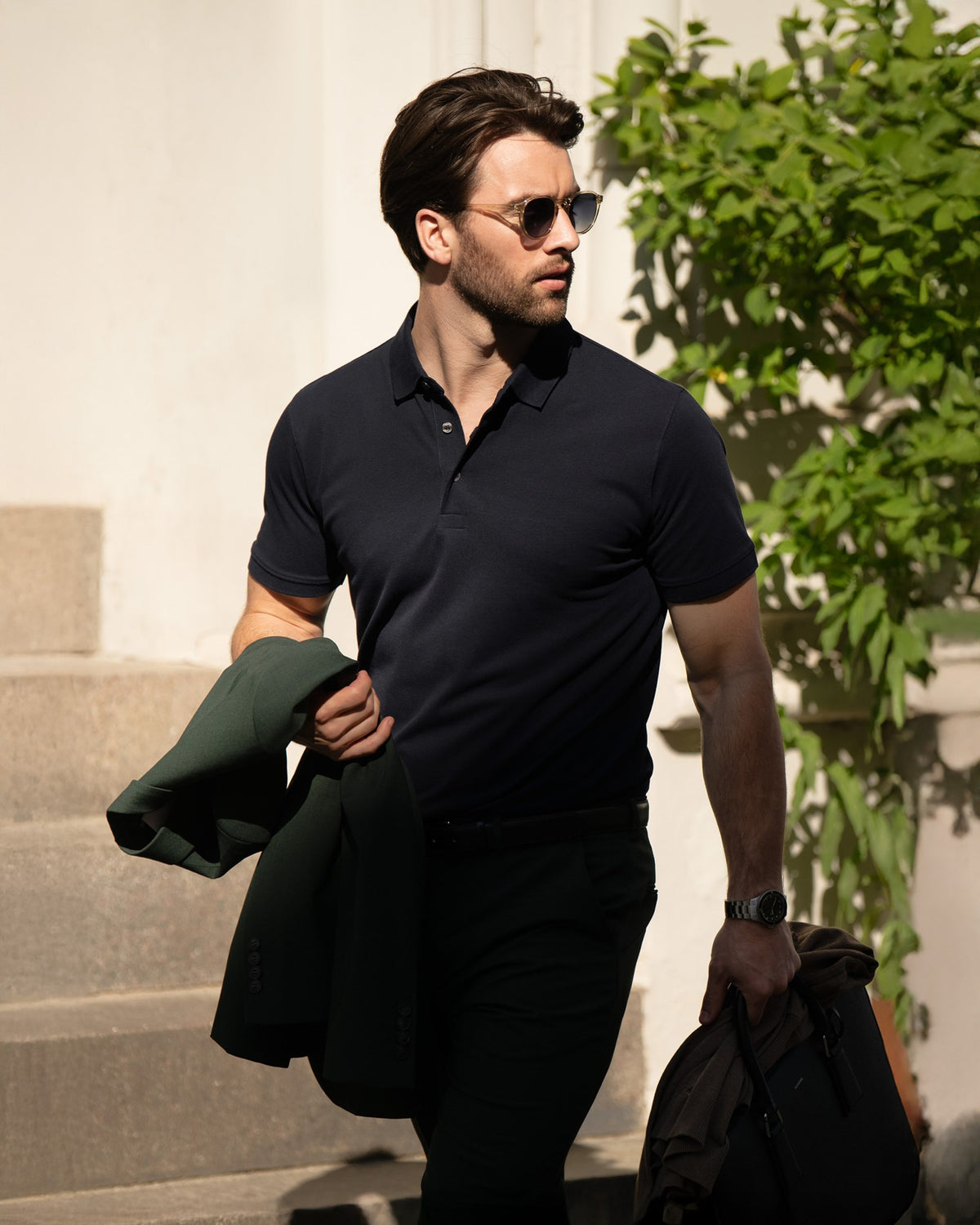 Harvard Classic Men Dark Navy AW24 Modelimage