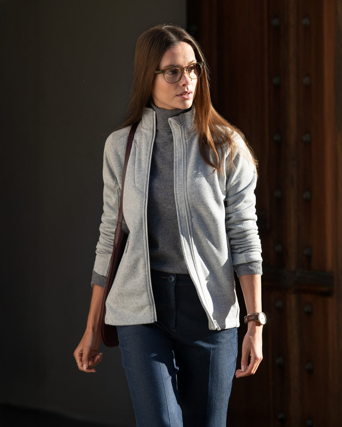 Montana Women Light Grey Melange SS25 Modelimage