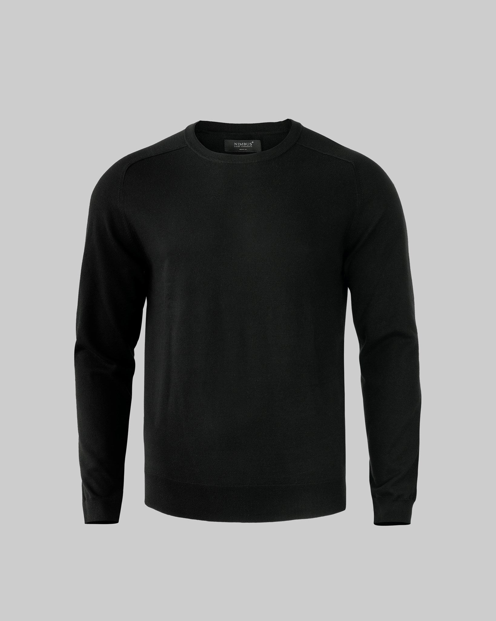 Brighton O Neck Men Black Front