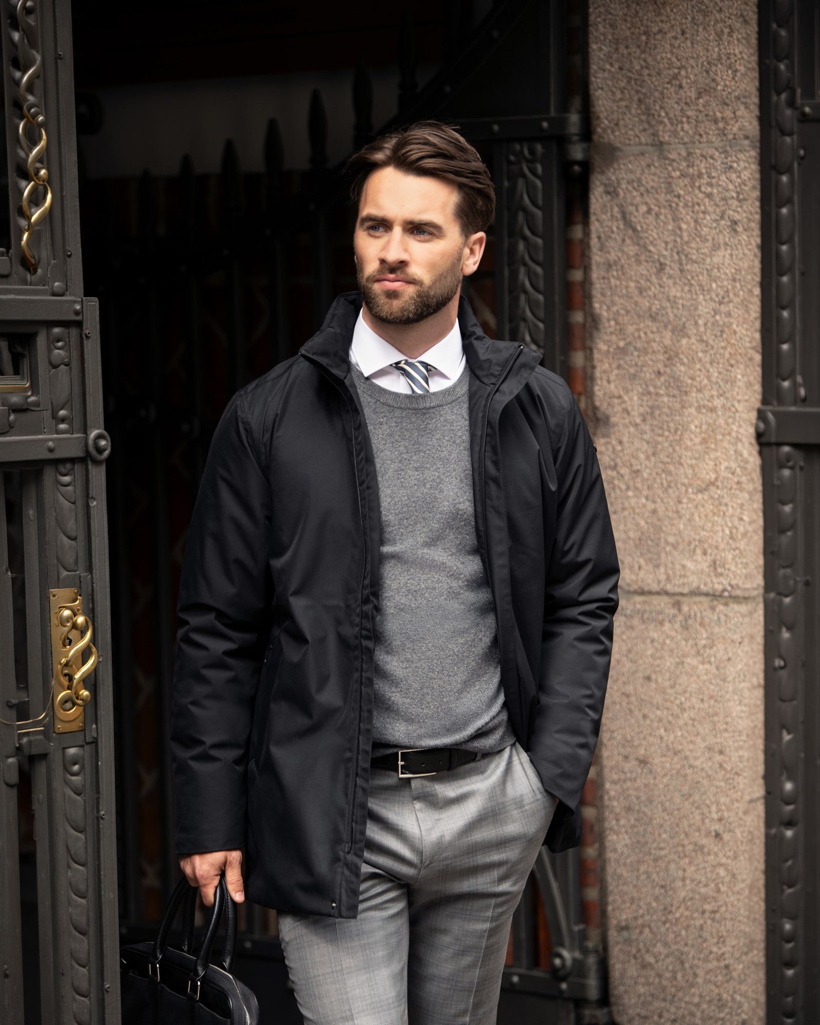 Folcroft Men Black Back