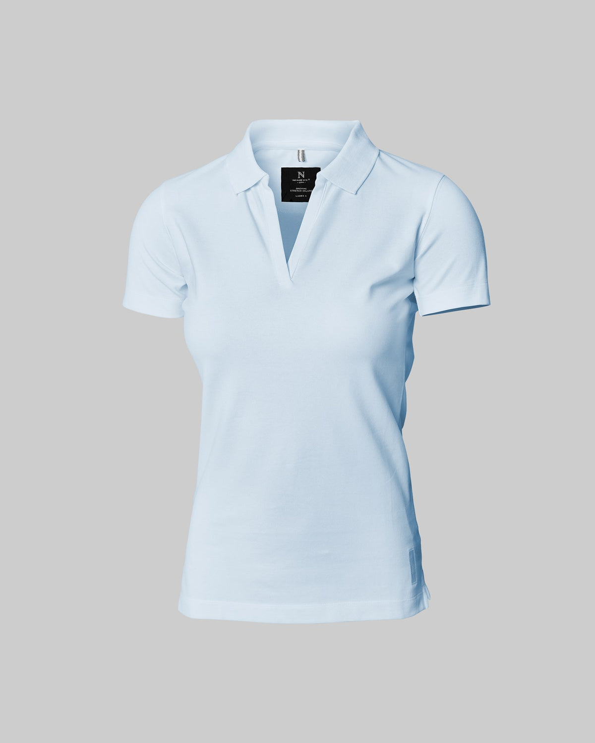 Harvard V Neck Women Sky Blue Front