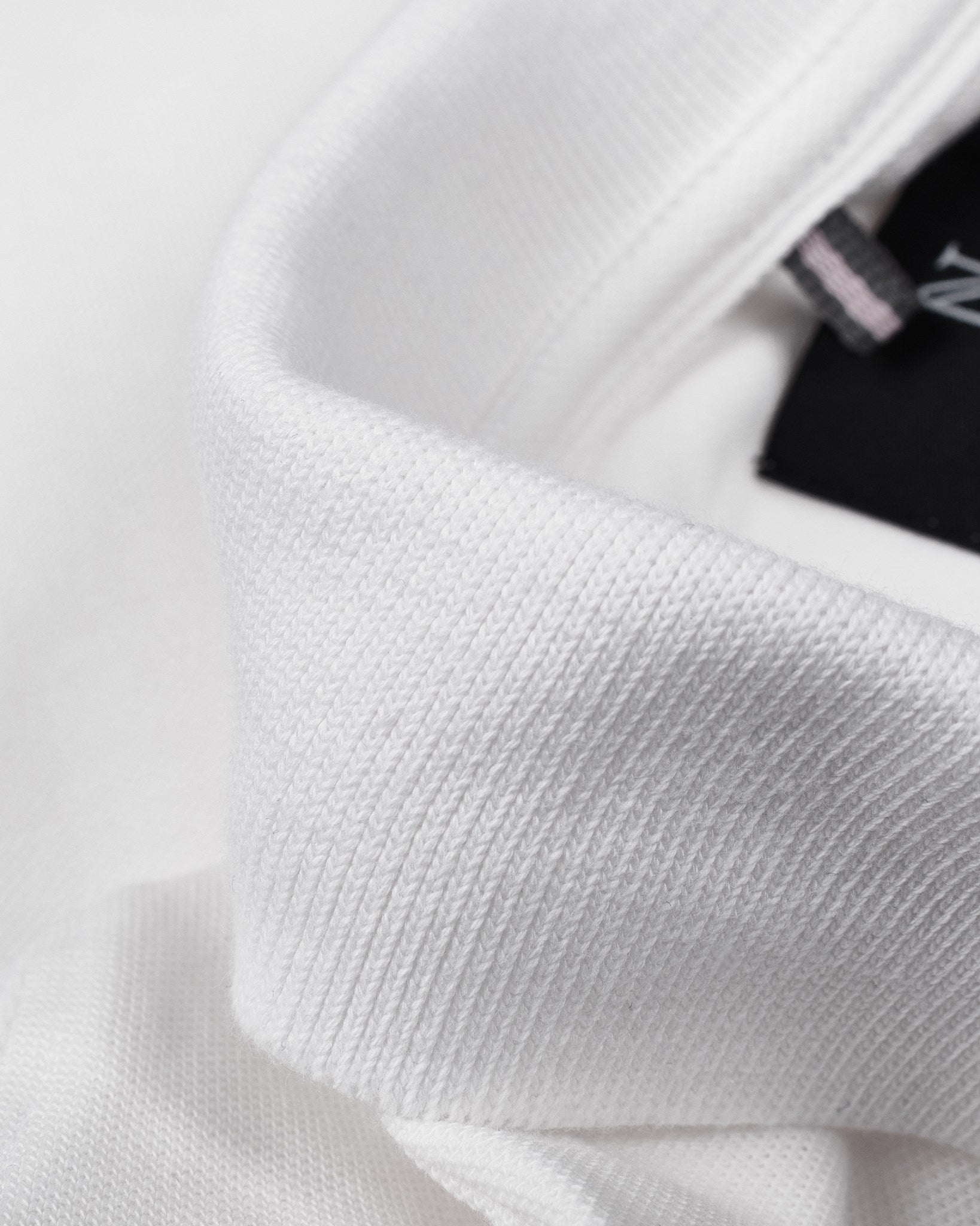 Harvard V Neck Women White Closeup 3