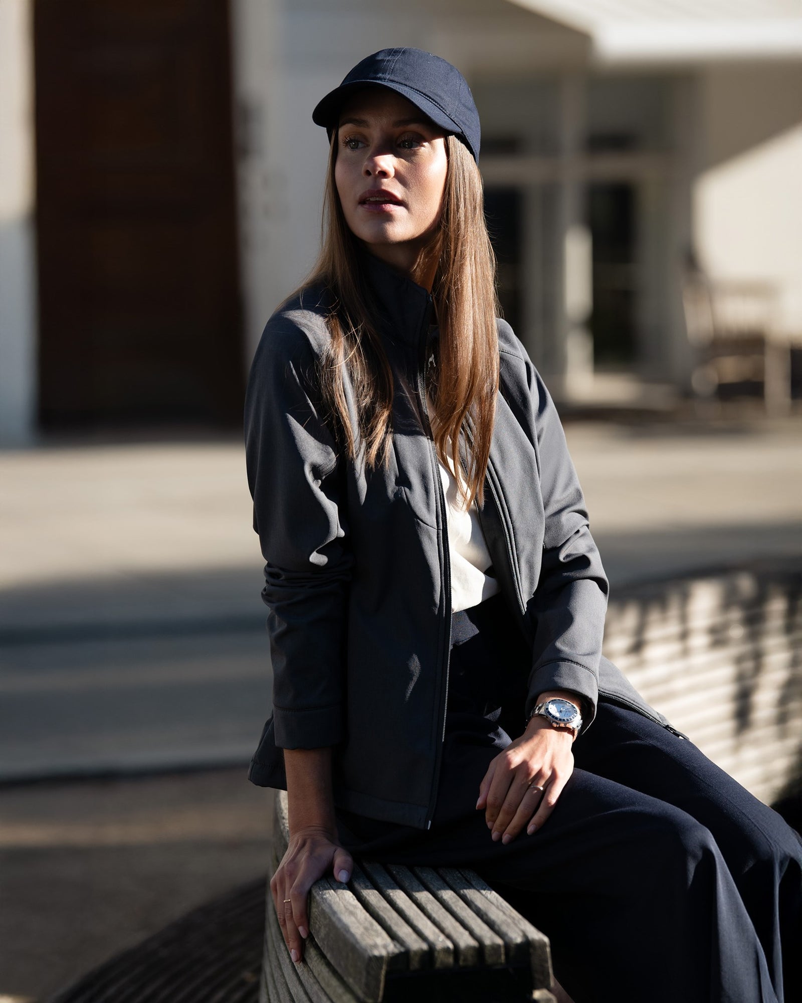 Livingston Women Grey Melange Back