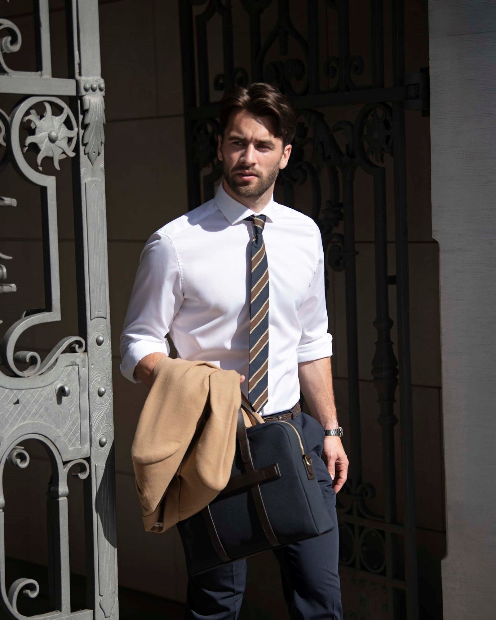 Portland Slim Fit Men White Back